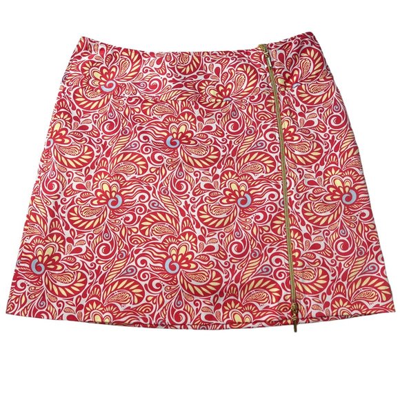 Sport Haley Golf Skort Coral Print Exposed Zipper Women’s 10 - Picture 14 of 14